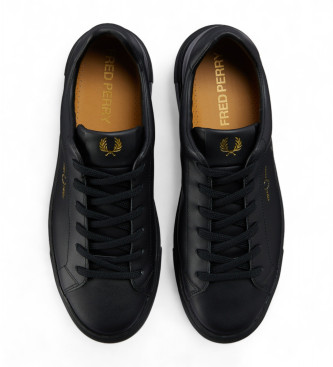 Fred Perry Leren schoenen B71 zwart