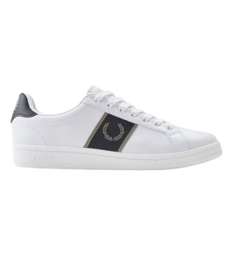 Fred Perry Leder Turnschuhe B721 wei