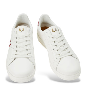 Fred Perry Leren sportschoenen B721 wit