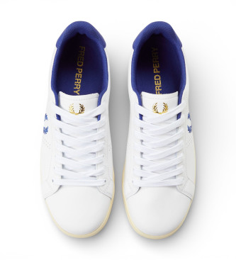 Fred Perry Zapatillas de Piel B721 blanco