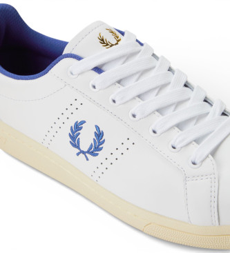 Fred Perry Zapatillas de Piel B721 blanco
