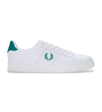 Fred Perry Zapatillas de piel B721 blanco