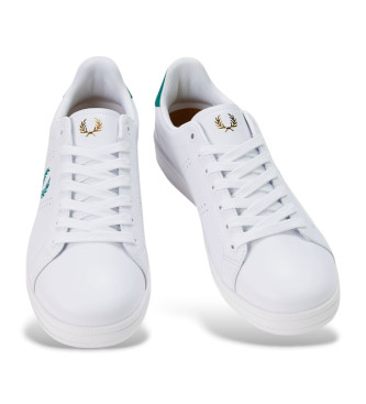 Fred Perry Sapatilhas de couro B721 branco