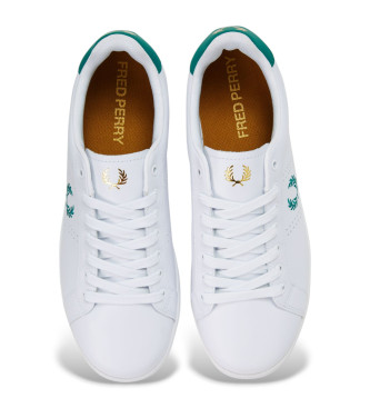 Fred Perry Usnjene športne copate B721 white