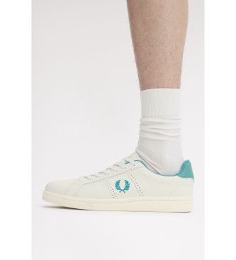 Fred Perry Zapatillas de Piel B721 blanco