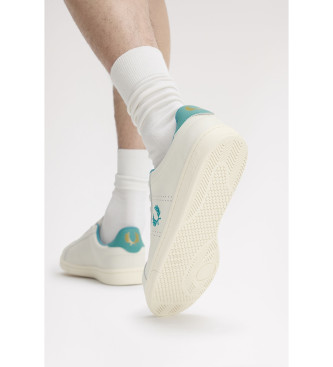 Fred Perry Zapatillas de Piel B721 blanco