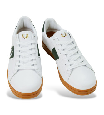 Fred Perry Usnjene športne copate B721 white