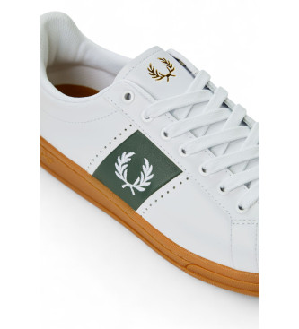 Fred Perry Sapatilhas de couro B721 branco