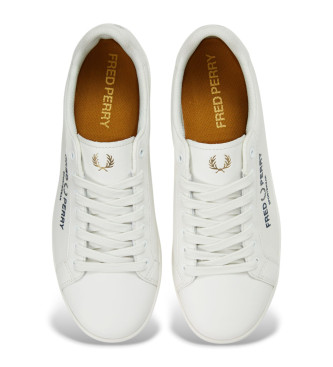 Fred Perry Usnjene športne copate B721 white