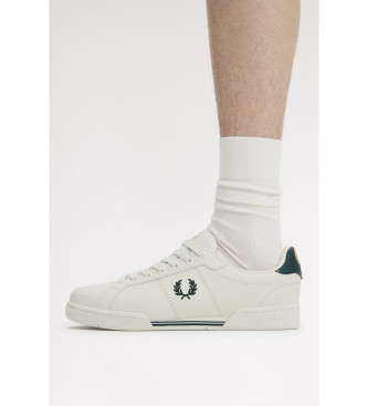 Fred Perry Zapatillas de Piel B722 blanco