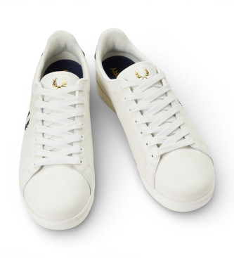 Fred Perry Zapatillas de Piel B722 blanco