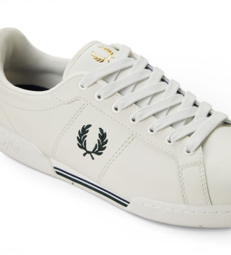 Fred Perry Zapatillas de Piel B722 blanco