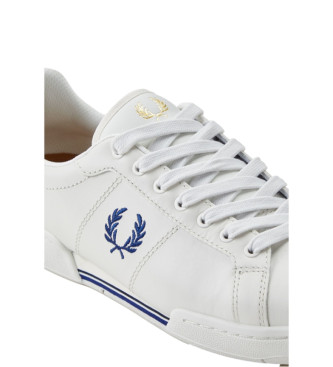 Fred Perry Leder Turnschuhe B722 wei