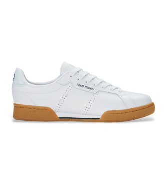 Fred Perry Leren sportschoenen B722 wit