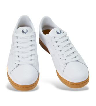 Fred Perry Leren sportschoenen B722 wit