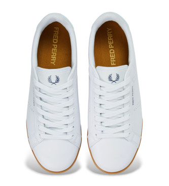 Fred Perry Leren sportschoenen B722 wit