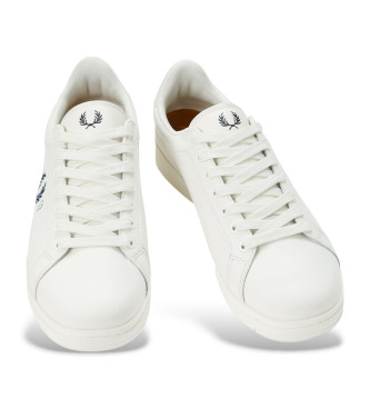 Fred Perry Leren sportschoenen B722 wit