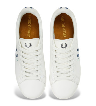 Fred Perry Usnjene športne copate B722 bele barve