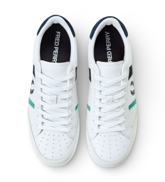 Fred Perry Zapatillas de Piel B725 blanco