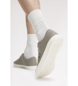 Fred Perry Zapatillas de Piel Baseline gris