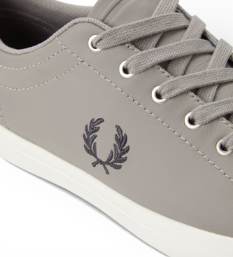 Fred Perry Zapatillas de Piel Baseline gris