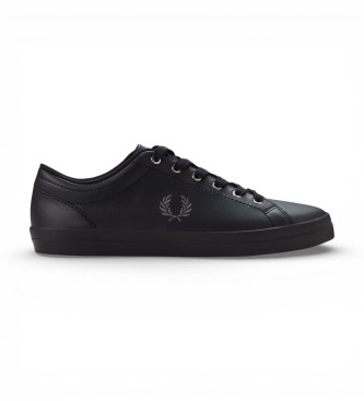 Fred Perry Zapatillas de Piel Baseline negro