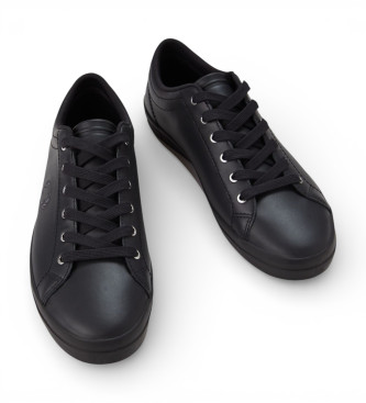 Fred Perry Zapatillas de Piel Baseline negro