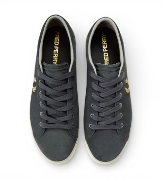 Fred Perry Zapatillas de Piel Baseline negro