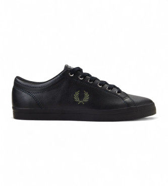 Fred Perry Baseline lderskor svart