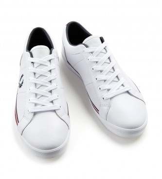 Fred Perry Baseline Perf leather trainers white,navy
