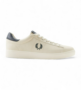 Fred Perry Beige Lederturnschuhe