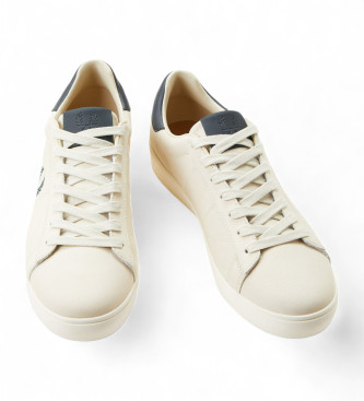 Fred Perry Beige Lederturnschuhe