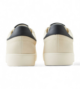 Fred Perry Beige Lederturnschuhe