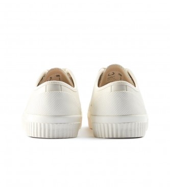 Fred Perry Hughes leather shoes white