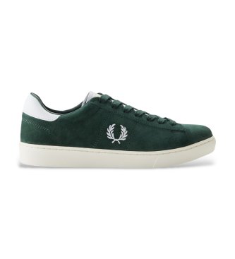 Fred Perry Spencer sko i grønt læder