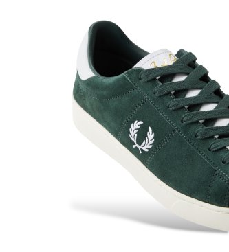 Fred Perry Spencer sko i grønt læder