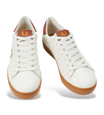 Fred Perry Spencer beige leather trainers