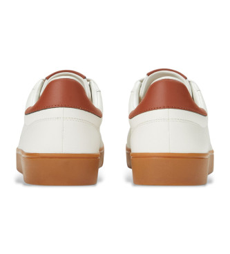 Fred Perry Spencer beige leather trainers