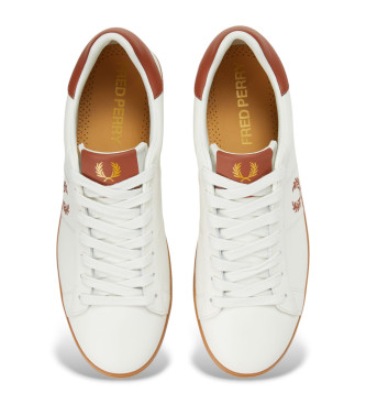 Fred Perry Spencer beige leather trainers