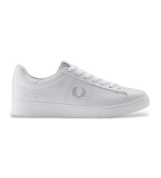 Fred Perry Spencer leren sportschoenen wit