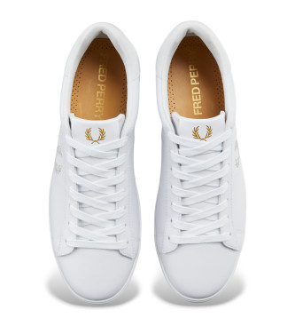 Fred Perry Baskets en cuir Spencer blanc