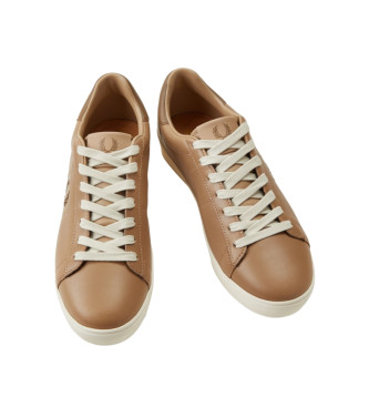 Fred Perry Brown Spencer Leather Sneakers