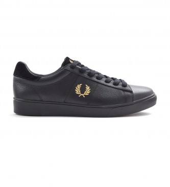 Fred Perry Spencer black leather sneakers