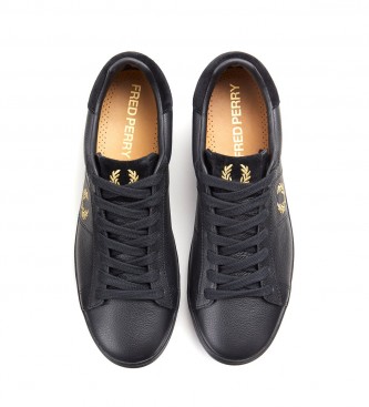 Fred Perry Sneakers Spencer in pelle nera