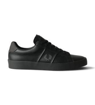Fred Perry Usnjeni teni?ki copati Topspin ?rni
