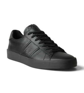 Fred Perry Usnjeni teni?ki copati Topspin ?rni
