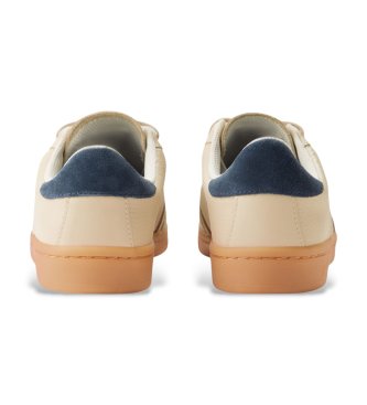 Fred Perry Beige leather and suede sneakers B725