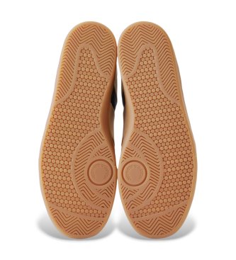 Fred Perry Beige leather and suede sneakers B725
