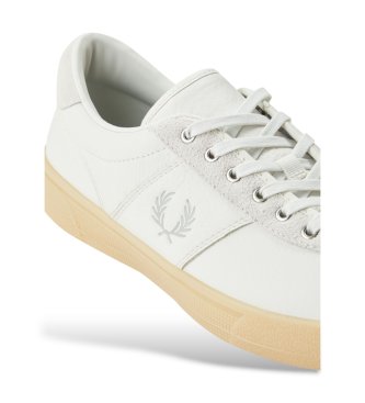 Fred Perry Off-white leather and suede sneakers