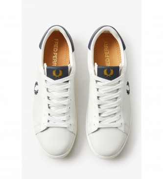 Fred Perry Spencer tnis de couro bege